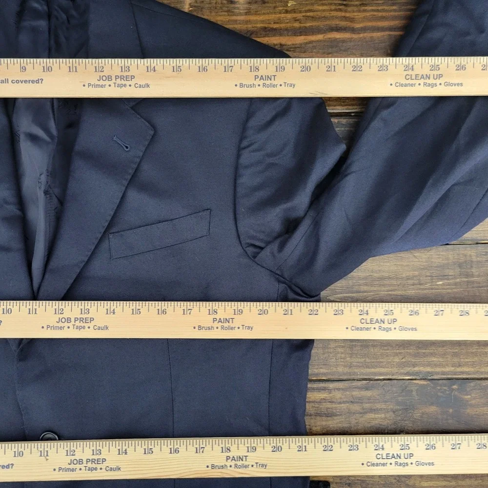JOS A BANK 2B Signature Gold Men's Sport Coat Blazer Navy Silk Wool Cashmere 42S